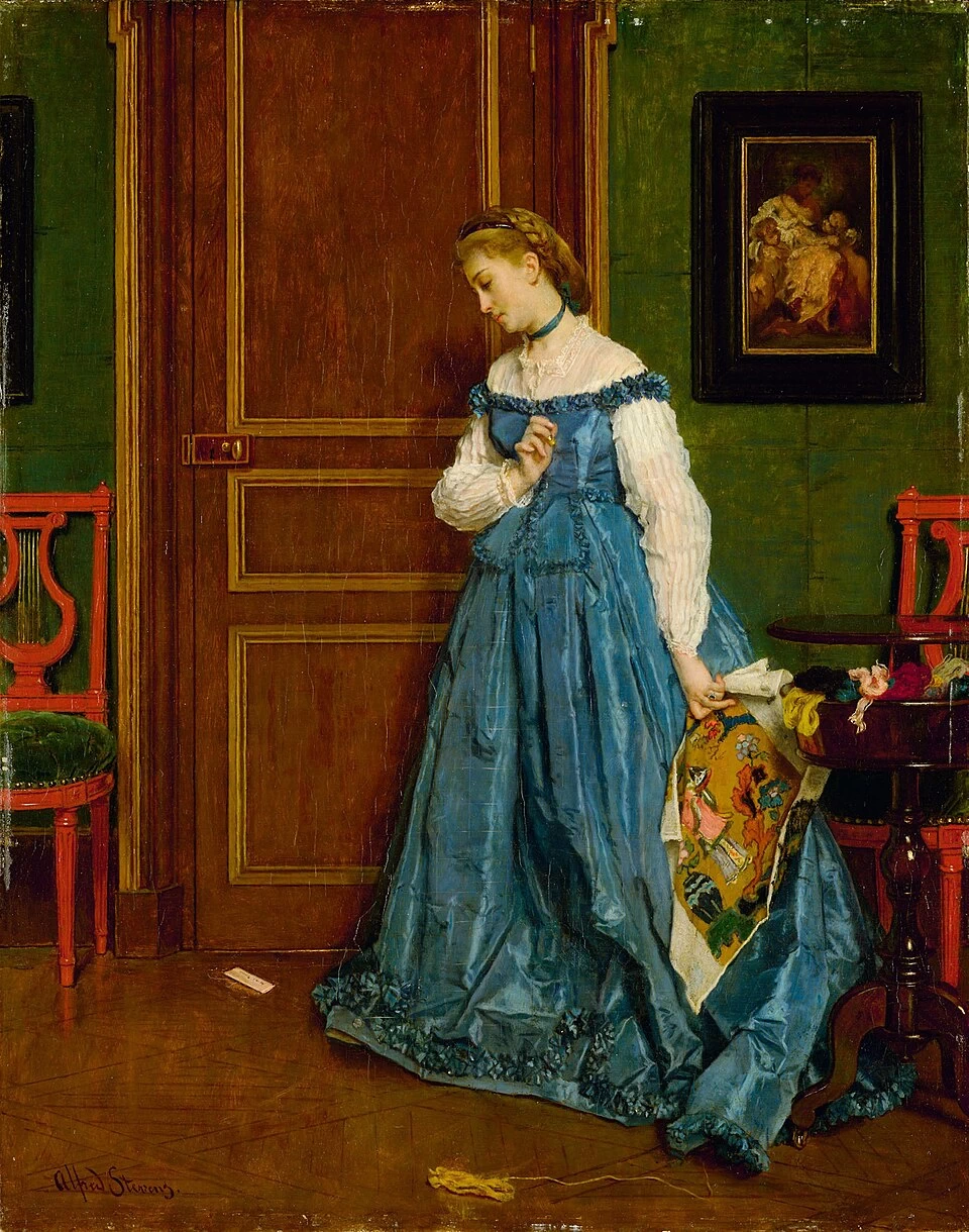 Alfred Émile Stevens - Esitazione (Madame Monteaux), Art Institute of Chicago